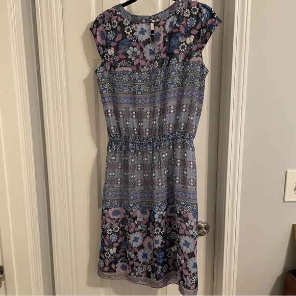 *DONATED* Dress Barn | Cap Sleeve | Blue Purple | Soft Summer | Size 8 - Picture 7 of 7